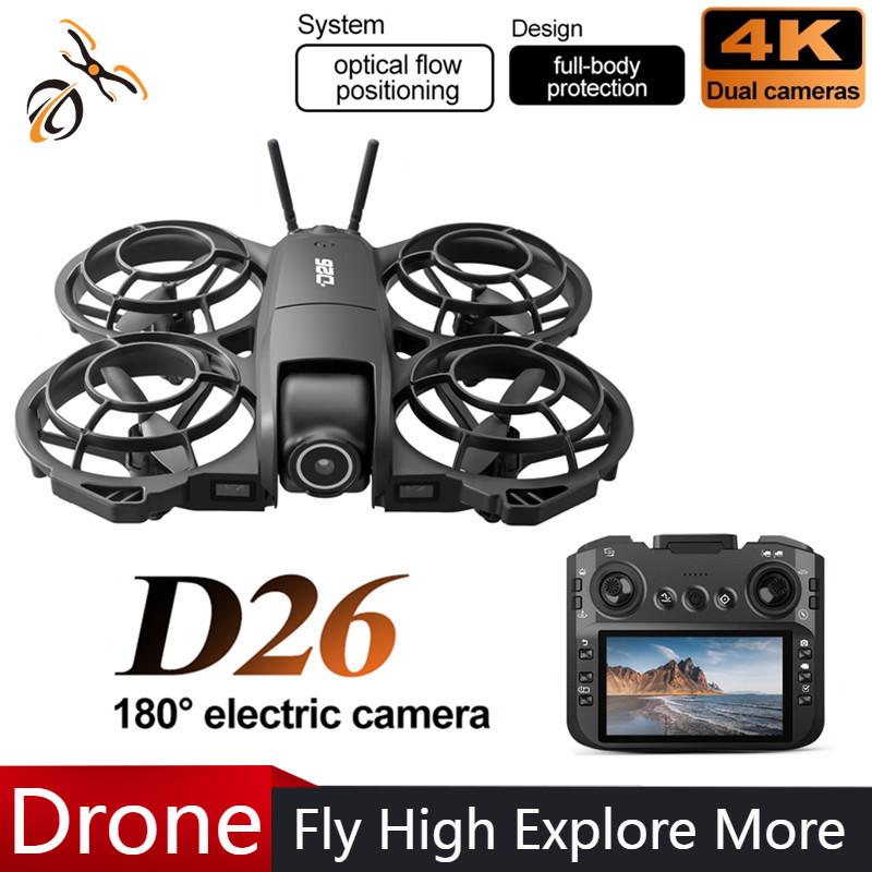 Drone Gimbal Brushless - Drone D26 4K HD Aereo 180°
