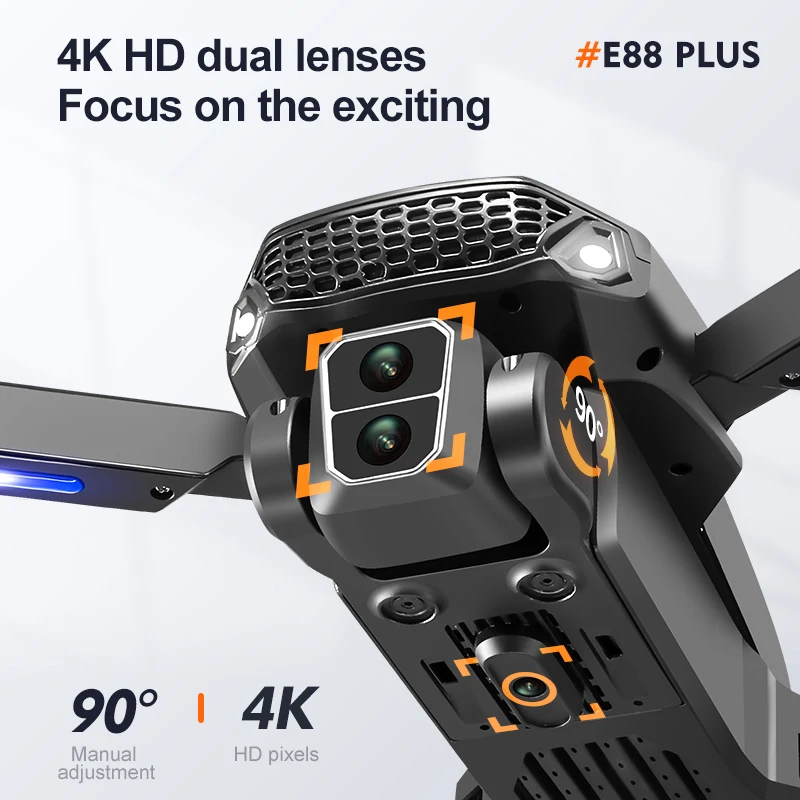 Nuovo drone quadricottero E88  - Drone Gimbal Brushless recensione e prezzo